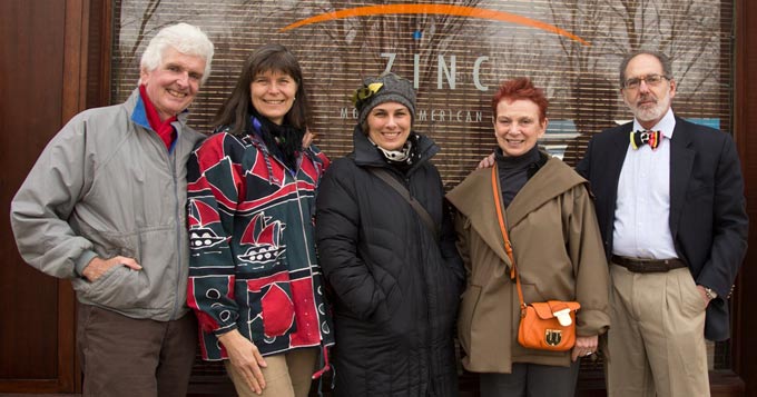 Pat and Rosemarie Keough with Seabourn President Richard Meadows. The Keoughs are part of the Antarctic expedition team, 2014.