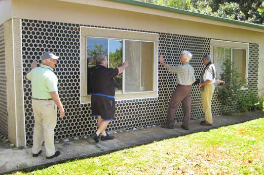 Beer bottle house